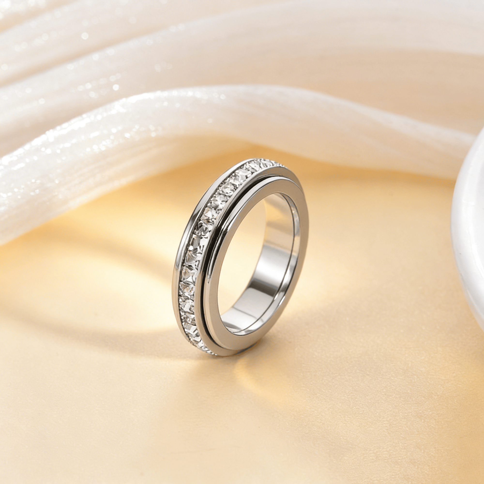 🔥BUY 1 GET 1 FREE💍Anxiety Rings for Women and Men Titanium Steel Spinner Fidget Band Rings