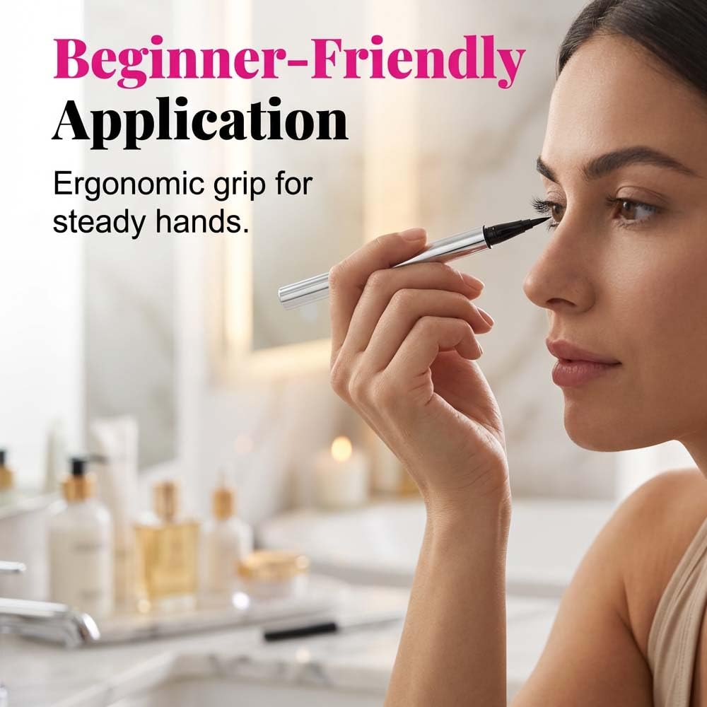 🔥 2026 NEW Waterproof & Smudge-Proof Eyeliner  – Buy 1 Get 1 FREE Now!😍