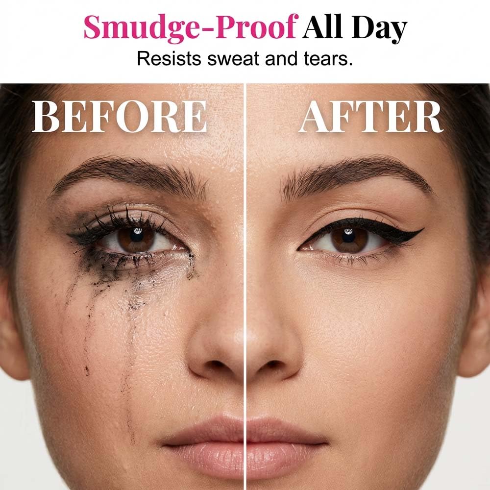 🔥 2026 NEW Waterproof & Smudge-Proof Eyeliner  – Buy 1 Get 1 FREE Now!😍