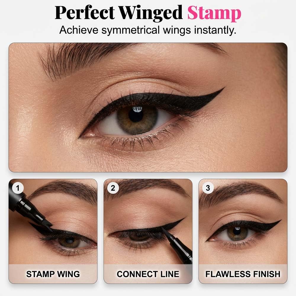 🔥 2026 NEW Waterproof & Smudge-Proof Eyeliner  – Buy 1 Get 1 FREE Now!😍