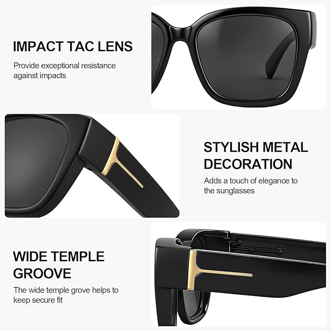 🕶️ Polarized Fit Over Sunglasses for Women – UV400 Protection Floral Frame Wear Over Prescription Glasses