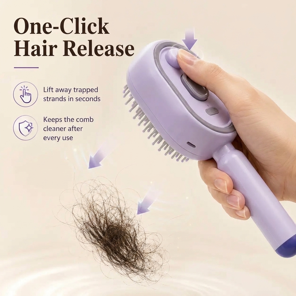 ✨Anti-Frizz Hydrating Spray Massage Brush