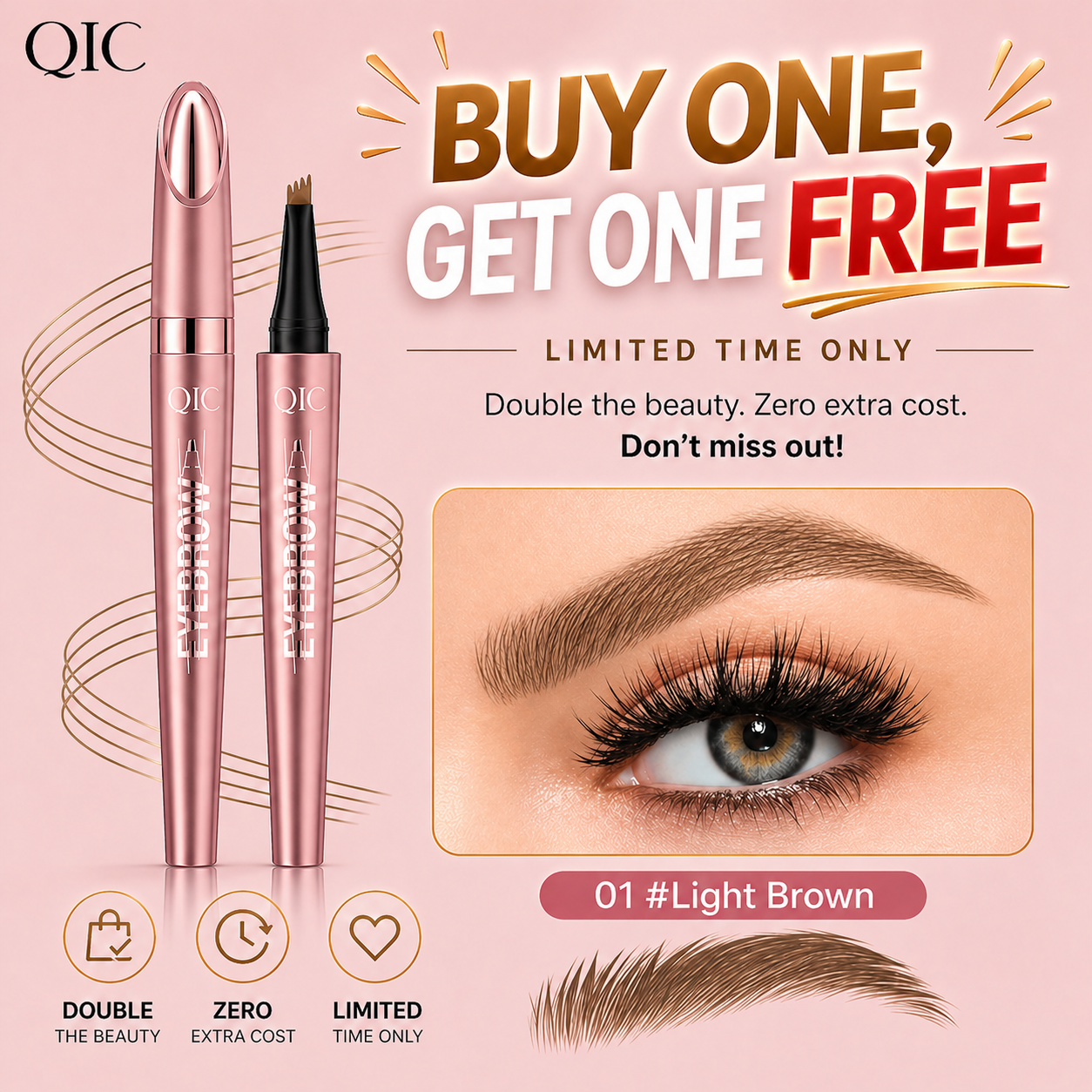 2026 New Waterproof Micro-Fork Brow Pencil ✨  Buy 1 Get 1 FREE ⏰️