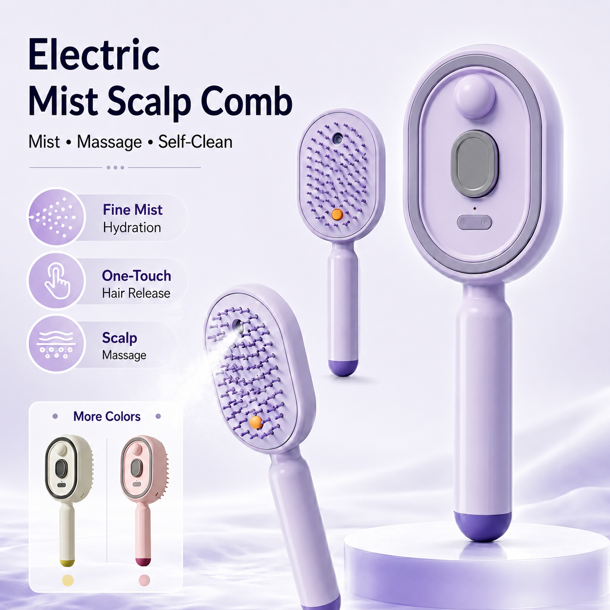 ✨Anti-Frizz Hydrating Spray Massage Brush