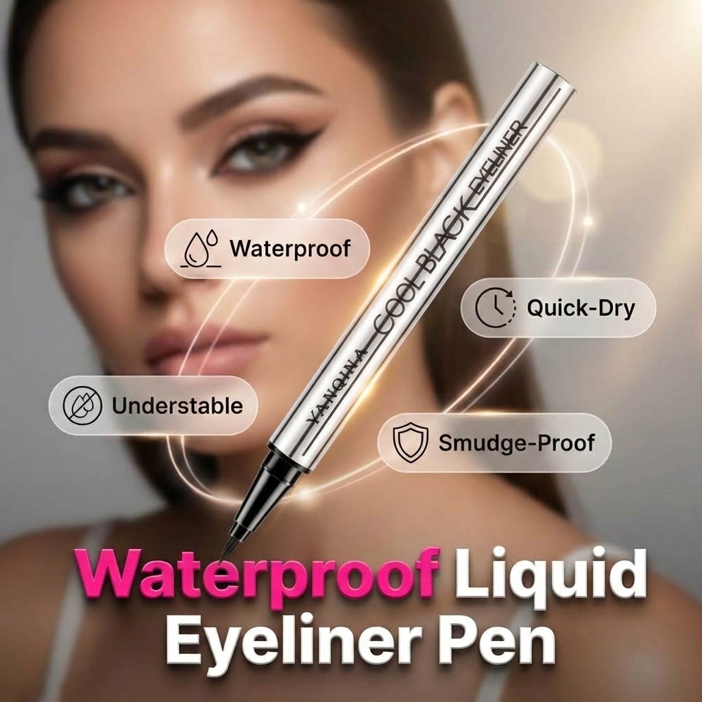 🔥 2026 NEW Waterproof & Smudge-Proof Eyeliner  – Buy 1 Get 1 FREE Now!😍