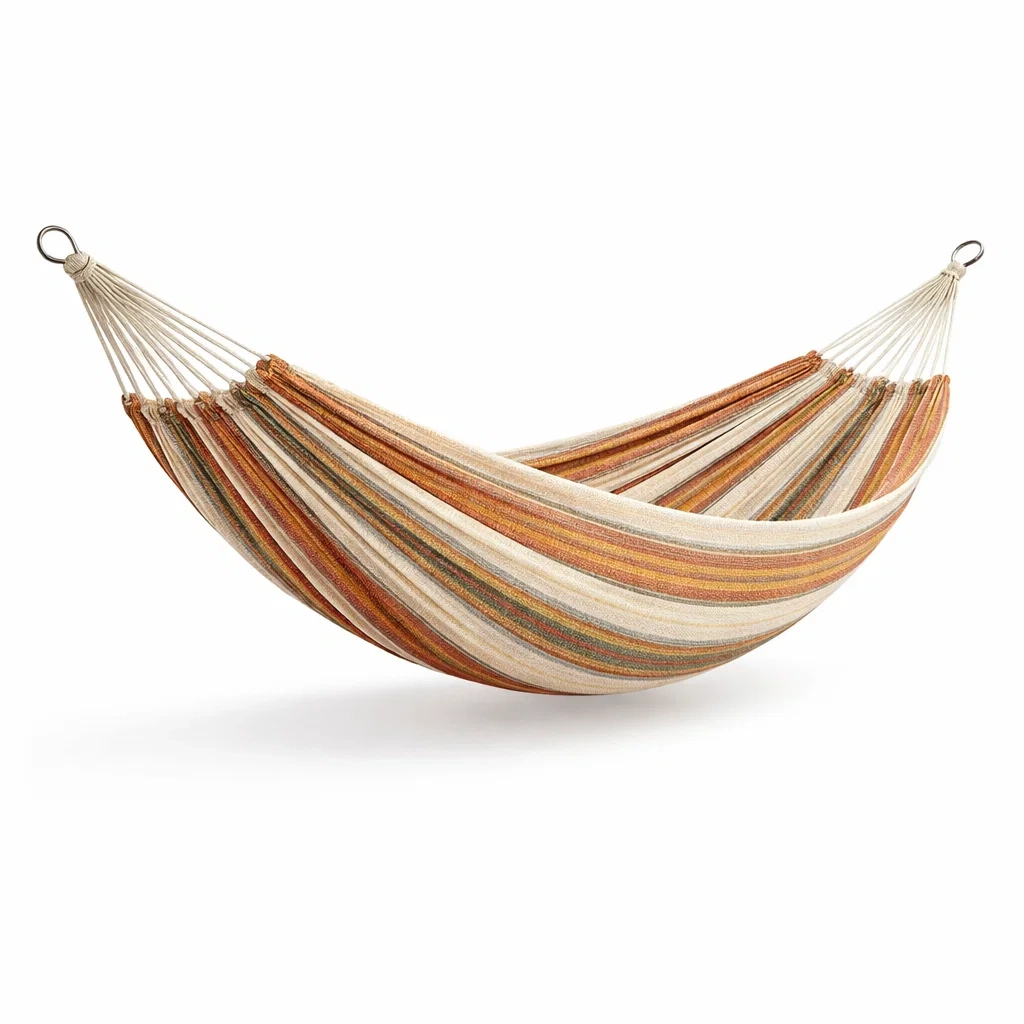 Amaca in cotone a strisce multicolore-CHICLIVINGVIBES