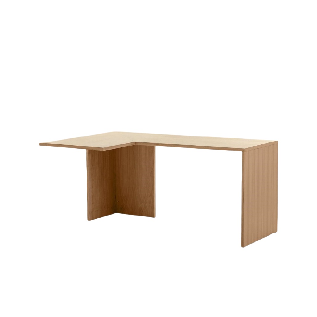 Bureau d'angle en bois - Utilisé pour le travail ou l'étude - Matériau en bois - 150 x 75 x 75-cozarahome