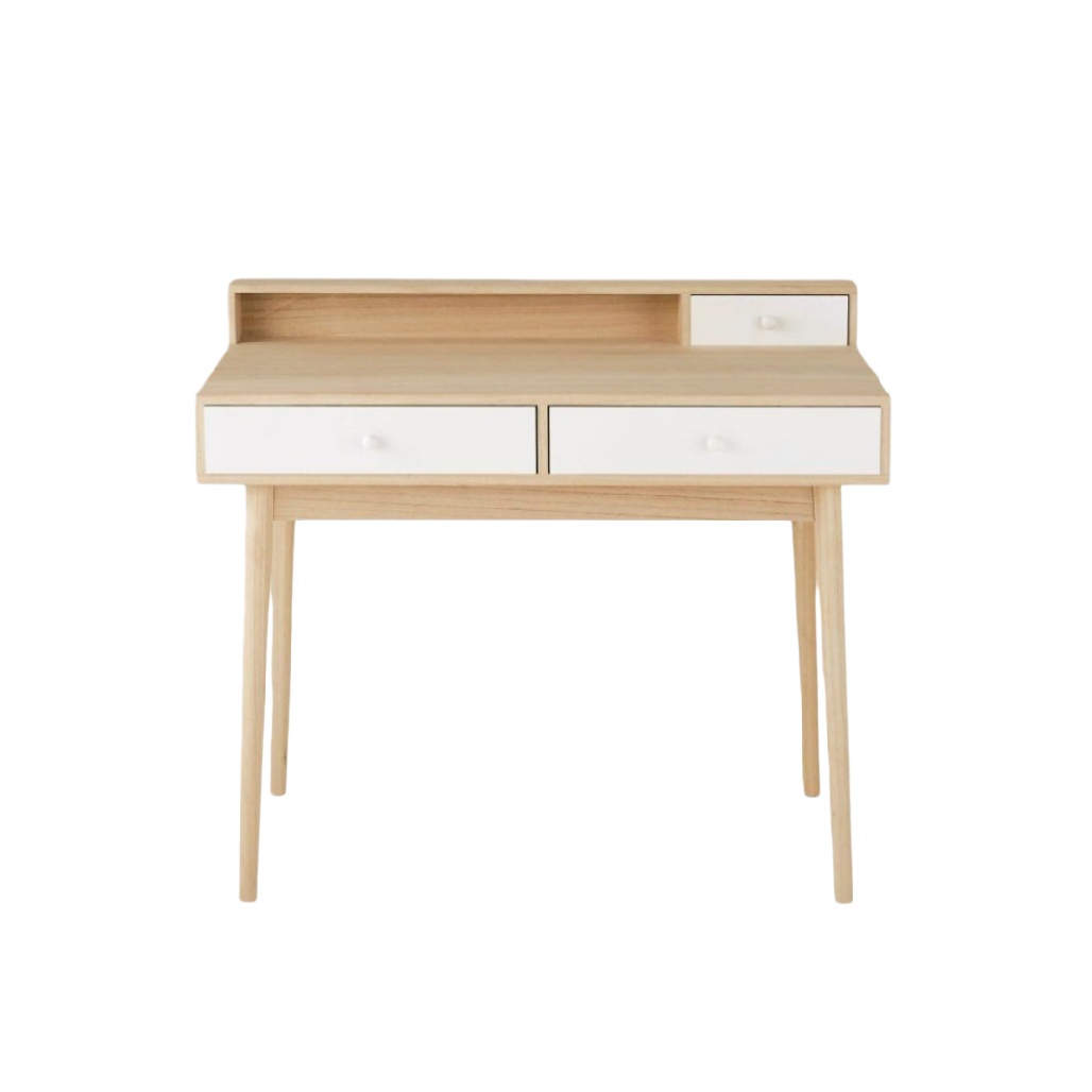 Bureau moderne avec tiroirs pour bureau à domicile en bois - 120 x 60 x 75-cozarahome