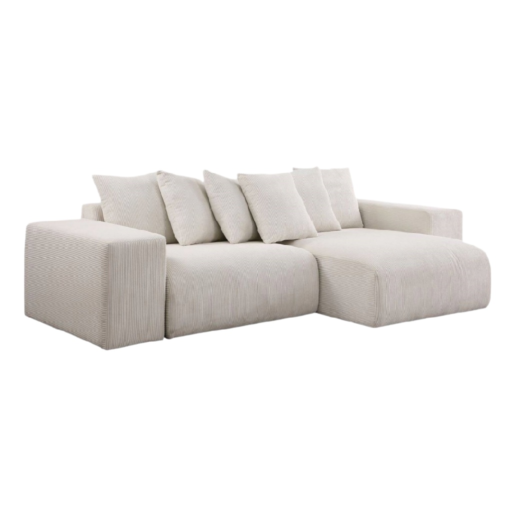 Canapé d'angle pour salon en tissu - 250 x 90 x 85-havenaliving