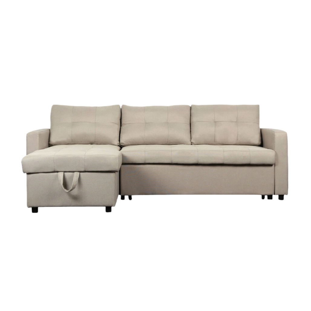 Canapé d'angle modulable en tissu - Conçu pour le salon - 220 x 85 x 85-havenaliving