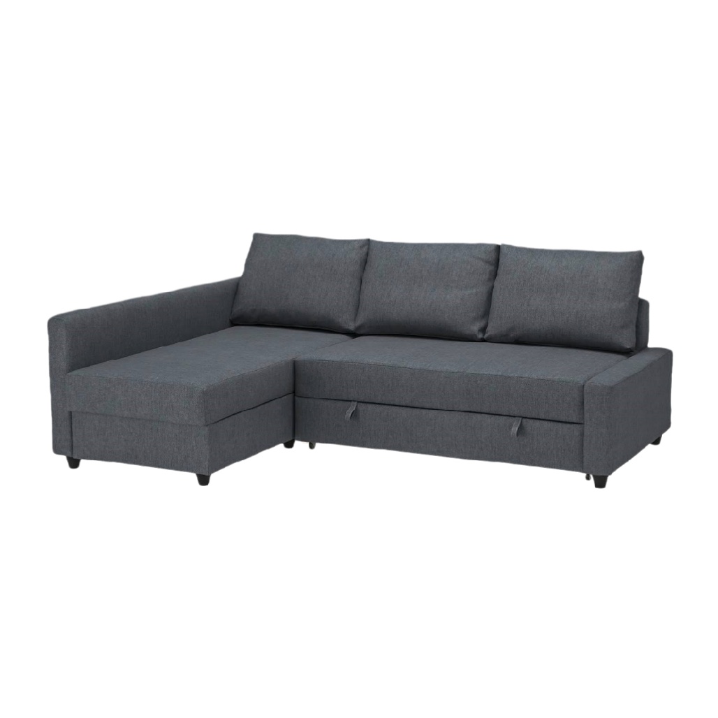 Canapé d'angle avec rangement en tissu - 200 x 90 x 80-vellinahome