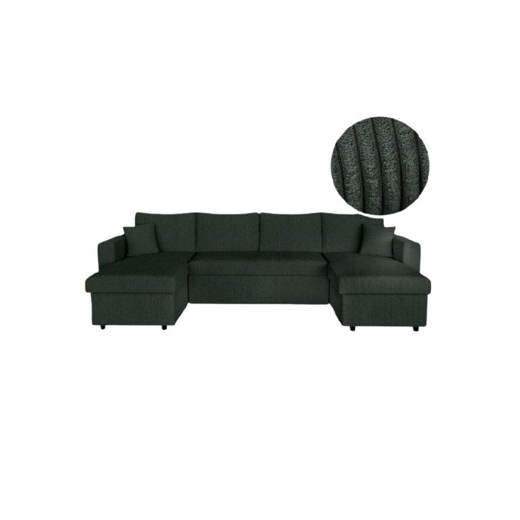 Canapé d'angle pour salon en tissu - 约 240 x 150 x 80-vellinahome