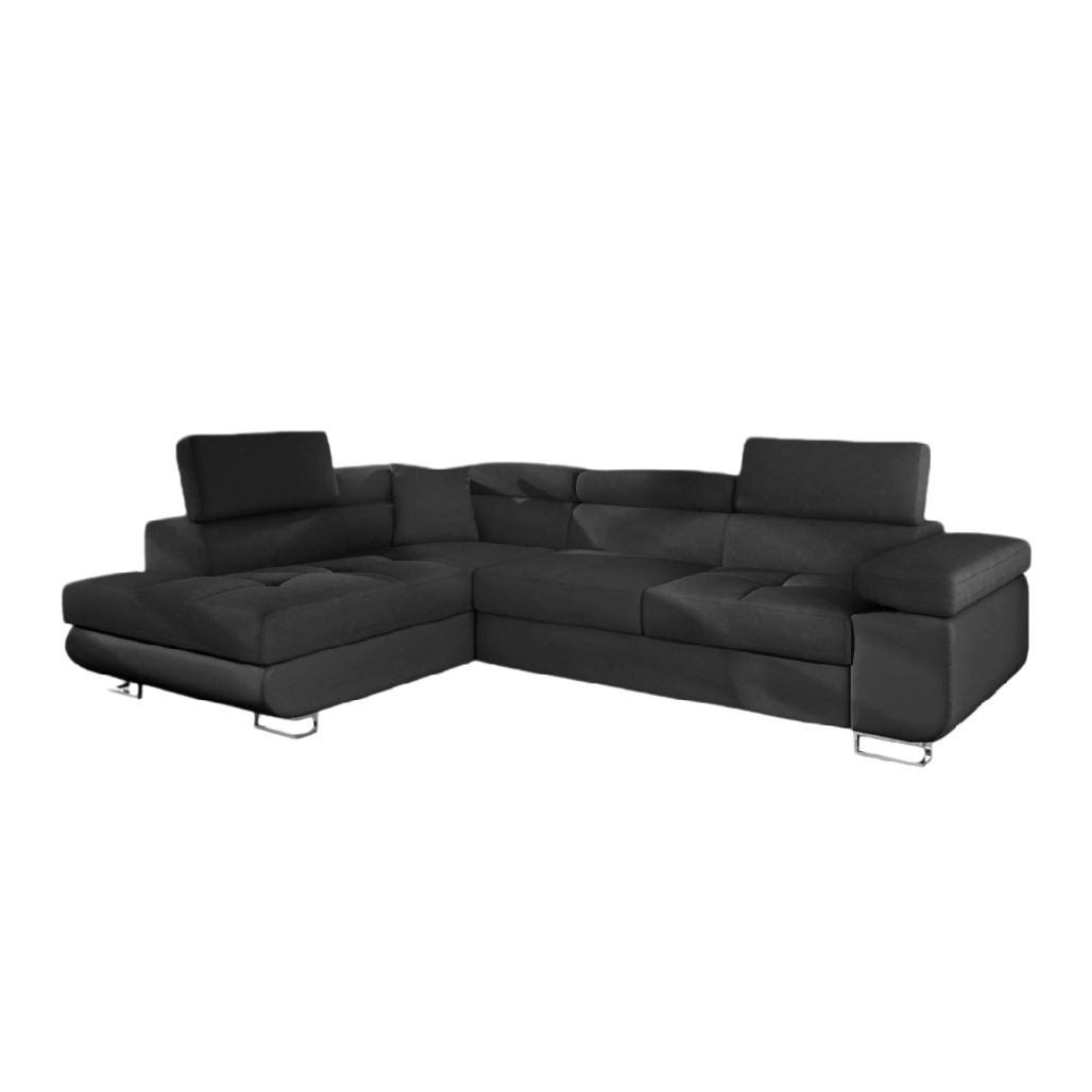 Canapé d'angle modulable en tissu - design contemporain pour salon - 200 x 90 x 80-vellinahome