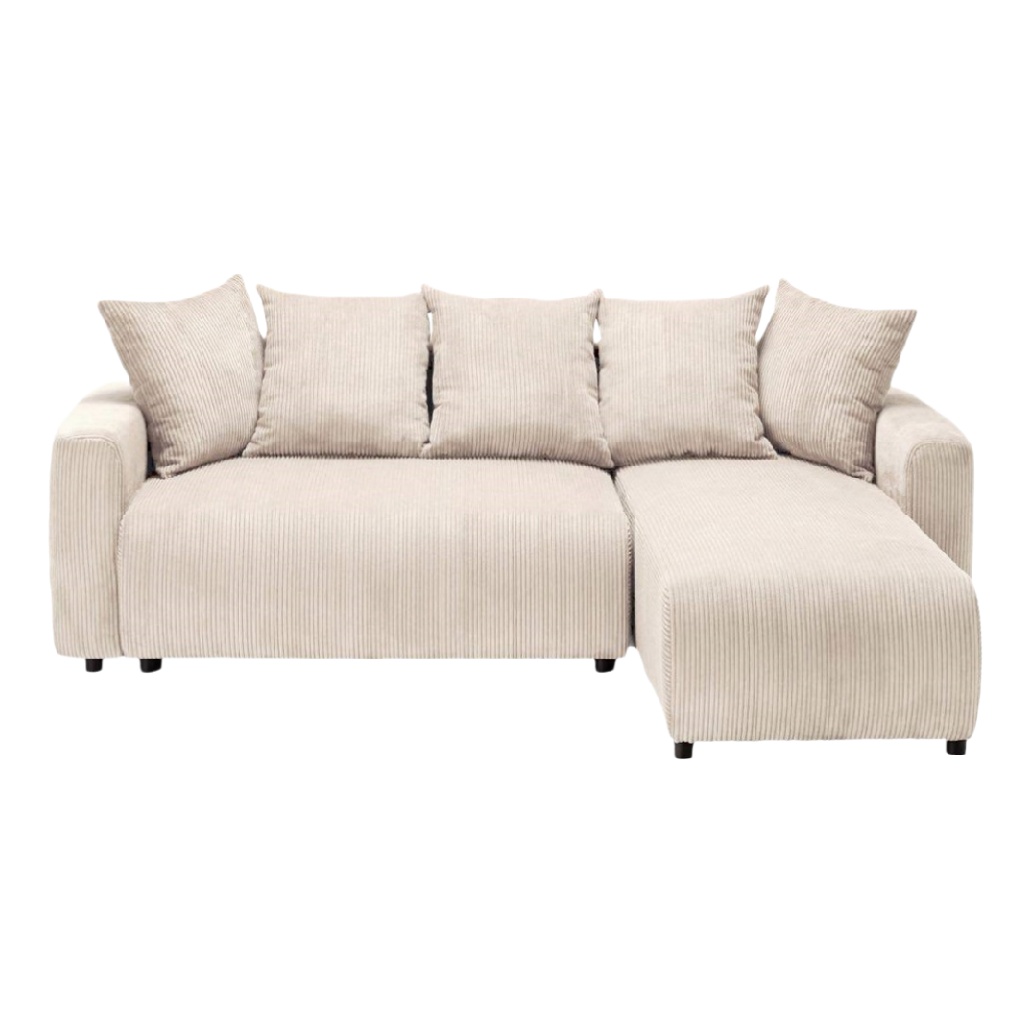 Canapé d'angle modulable en tissu - salon ou salle de séjour - 230 x 150 x 85-vellinahome