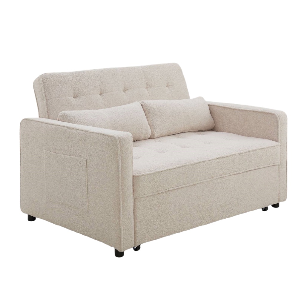 Canapé lit pour salon en tissu - 150 x 80 x 75-vellinahome