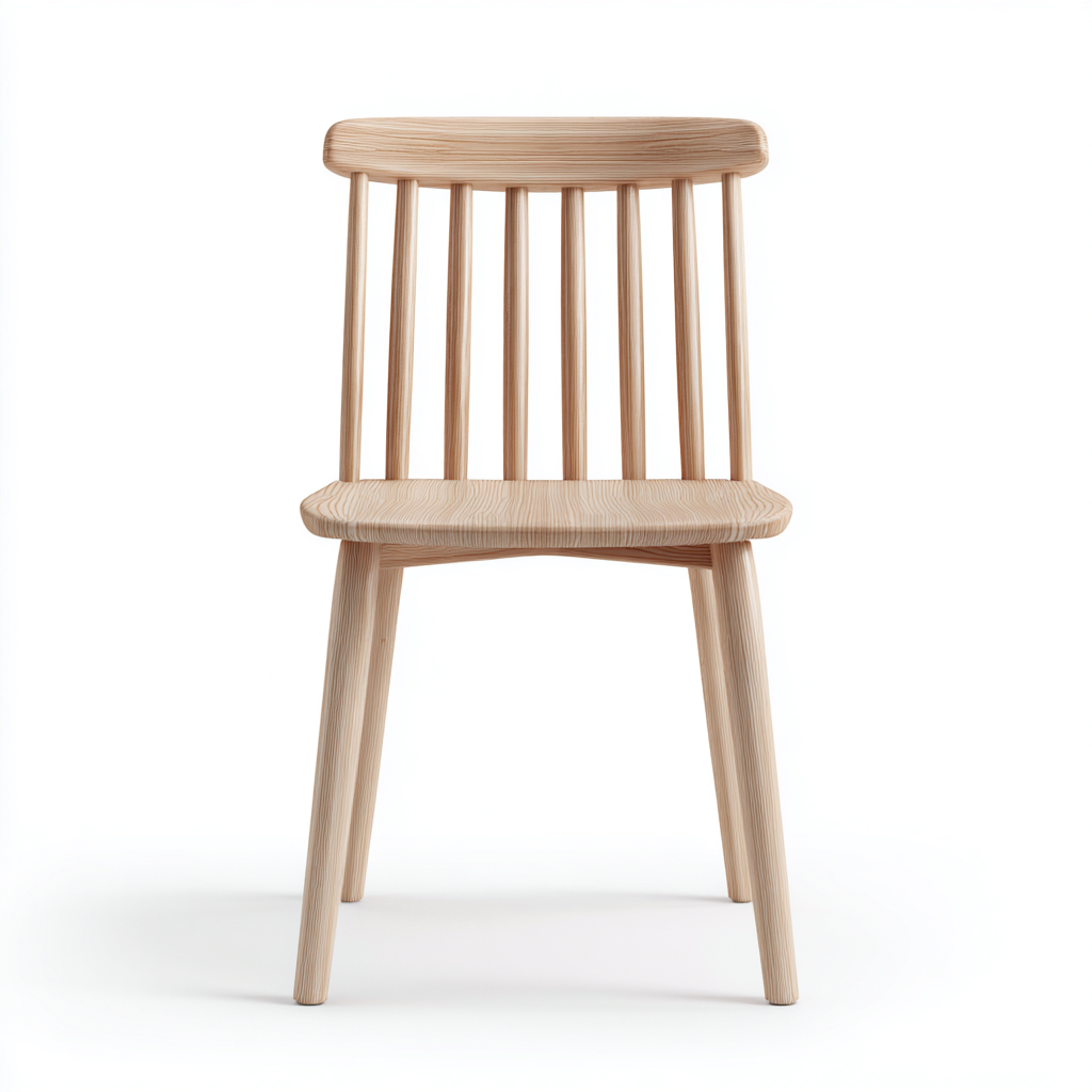 Chaise de salle à manger bois clair 45x50x85 cm - design minimaliste confortable-Havengohut