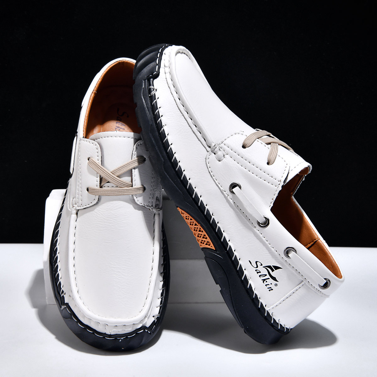 Men's Orthopedic Walking Boots - Built-In Arch Support Non-Slip Ankle Support Comfortable Hiking Boots