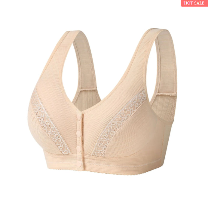 2023 FRONTKNOPF-BH AUS ATMUNGSAKTIVER, HAUTFREUNDLICHER BAUMWOLLE