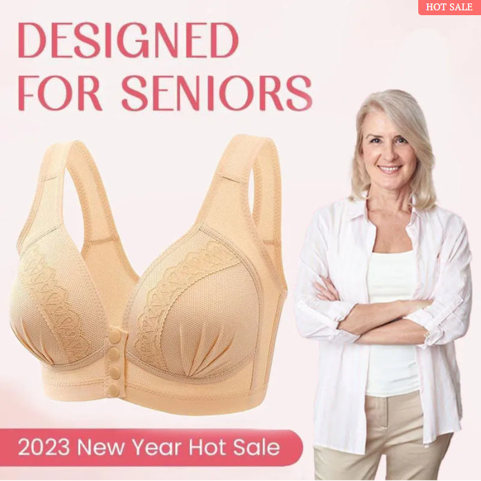 2023 FRONTKNOPF-BH AUS ATMUNGSAKTIVER, HAUTFREUNDLICHER BAUMWOLLE