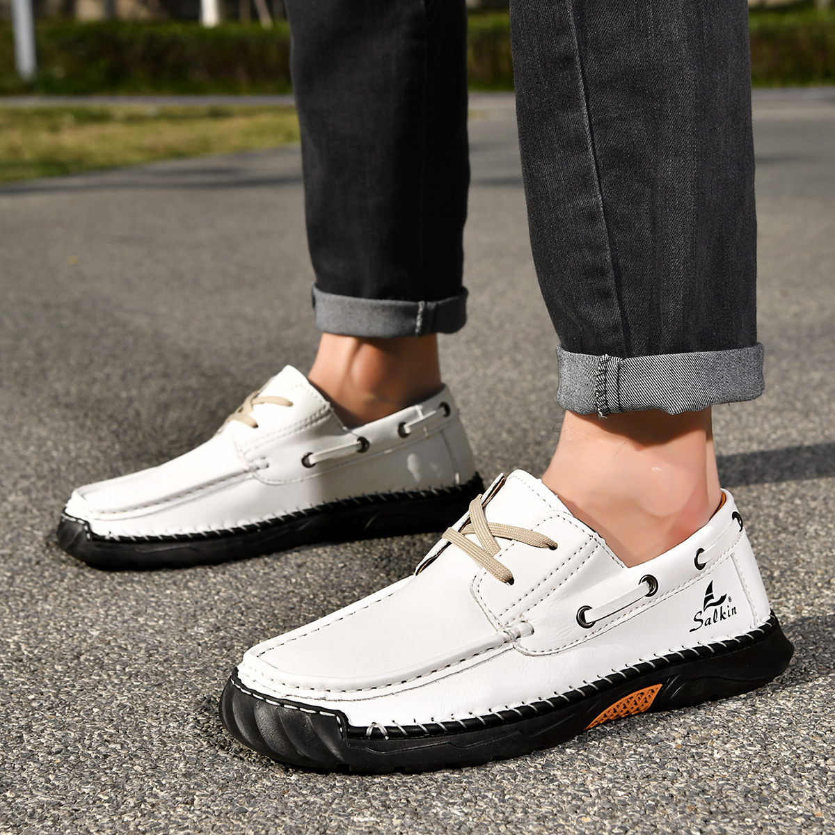 Men's Orthopedic Walking Boots - Built-In Arch Support Non-Slip Ankle Support Comfortable Hiking Boots