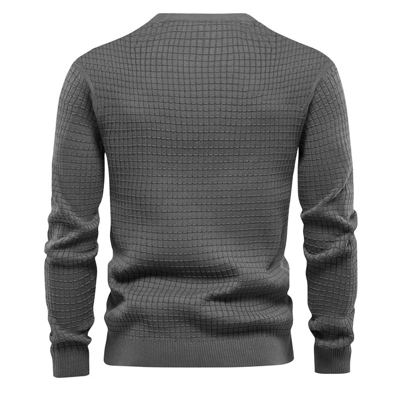 Lässige Strickoberteile mit Waffelmuster für Herren