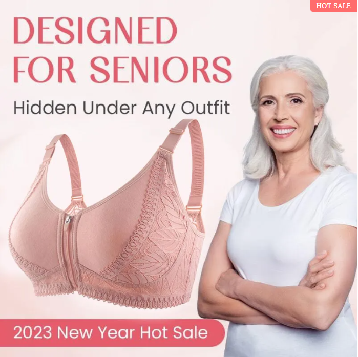 LETZTER TAG 80% RABATT - KABELLOSER, VOLLFLÄCHIGER BH MIT REISSVERSCHLUSS