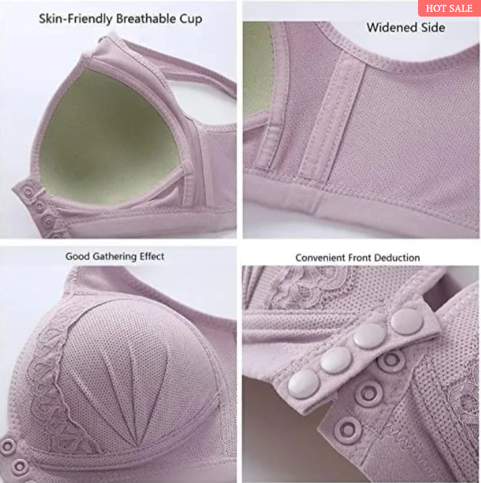 2023 FRONTKNOPF-BH AUS ATMUNGSAKTIVER, HAUTFREUNDLICHER BAUMWOLLE