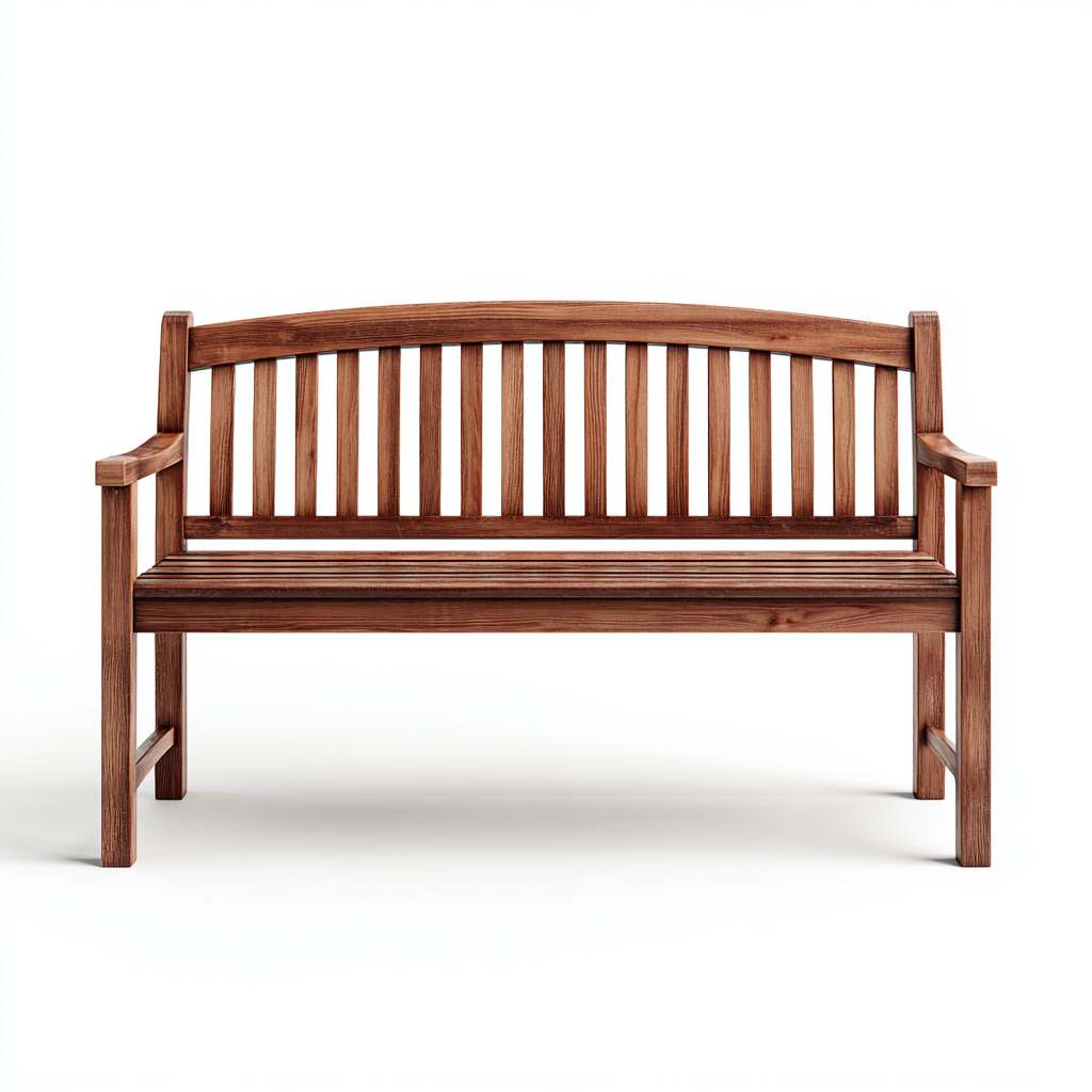 Gartenbank-Massivholz-147x65x96 cm-Braun-Klassisches Design-Homiupnest