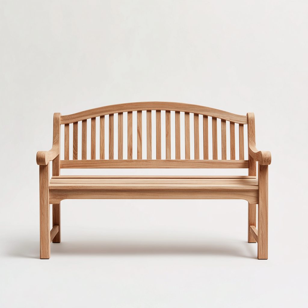 Gartenbank-Massivholz-146x64x96 cm-Holzfarben-Klassisches Design-Homiupnest