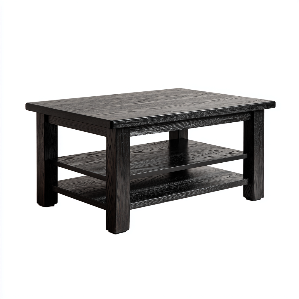 Couchtisch Holzwerkstoff 110x70x48 cm - Schwarz - Modernes Design-Homiupnest