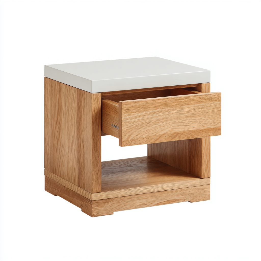 Nachttisch-Holz-48x40x55 cm-natur-weiß-Modern-Homiupnest