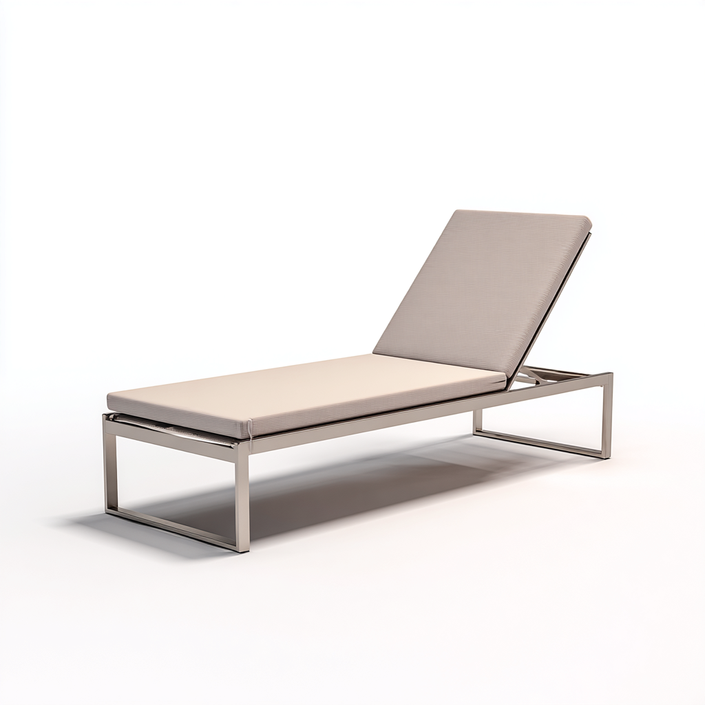 Sonnenliege-Textilene-Metall-197x66x85 cm-Beige-Gartenstil-Homiupnest