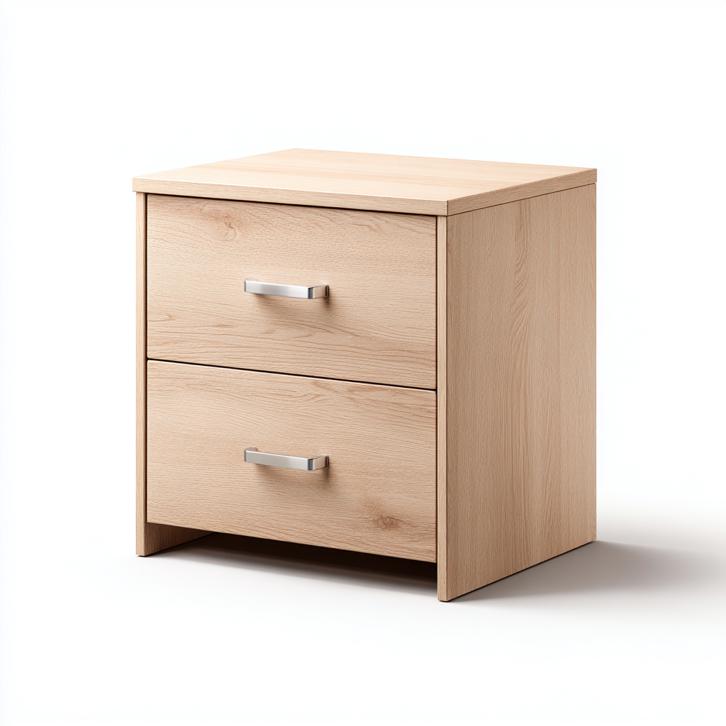 Nachttisch-Holz-48x40x60 cm-hellbraun-Modern-Homiupnest