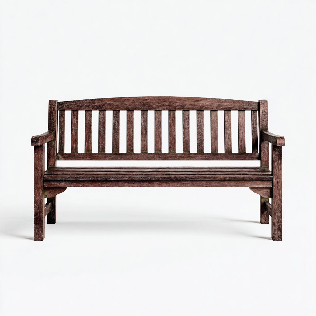 Gartenbank-Massivholz-148x66x97 cm-Braun-Klassisches Design-Homiupnest