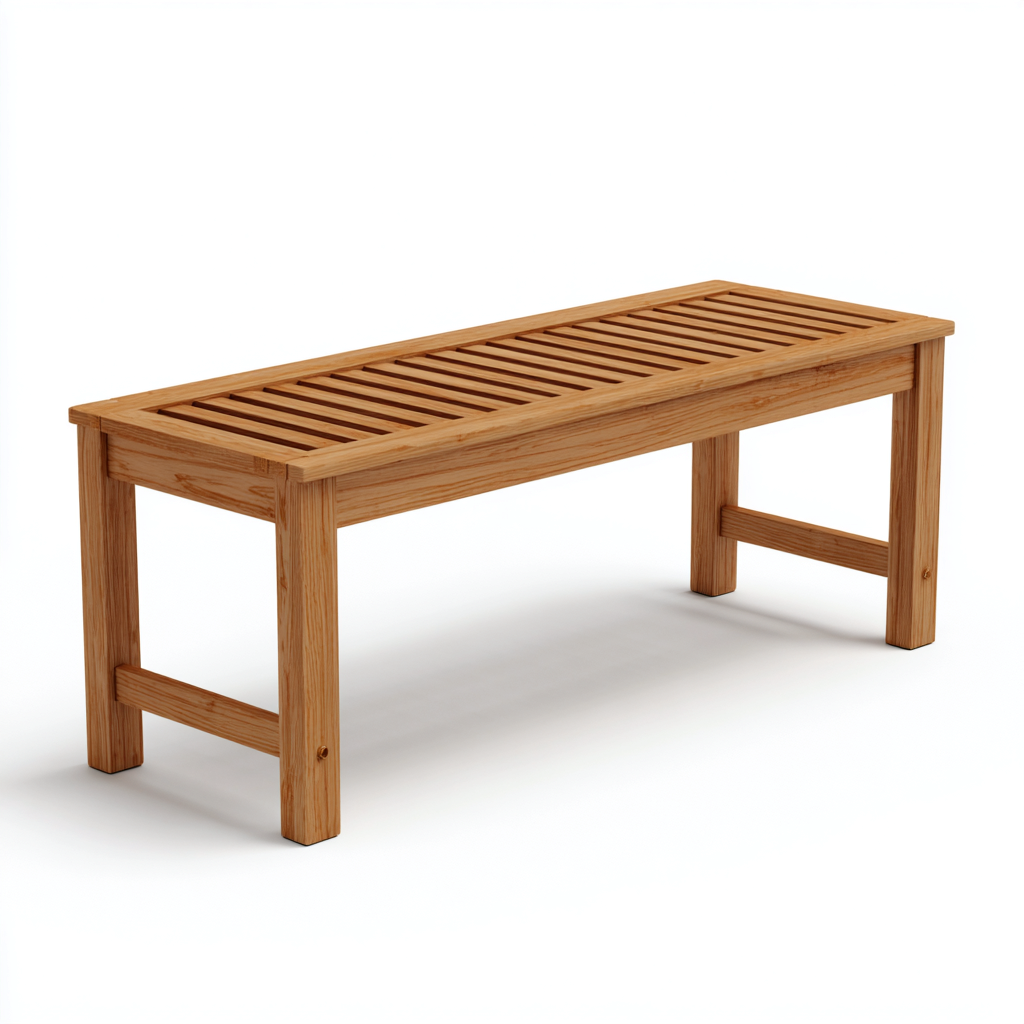 Gartenbank-Holz-120x38x45 cm-Braun-Outdoor Design-Homiupnest