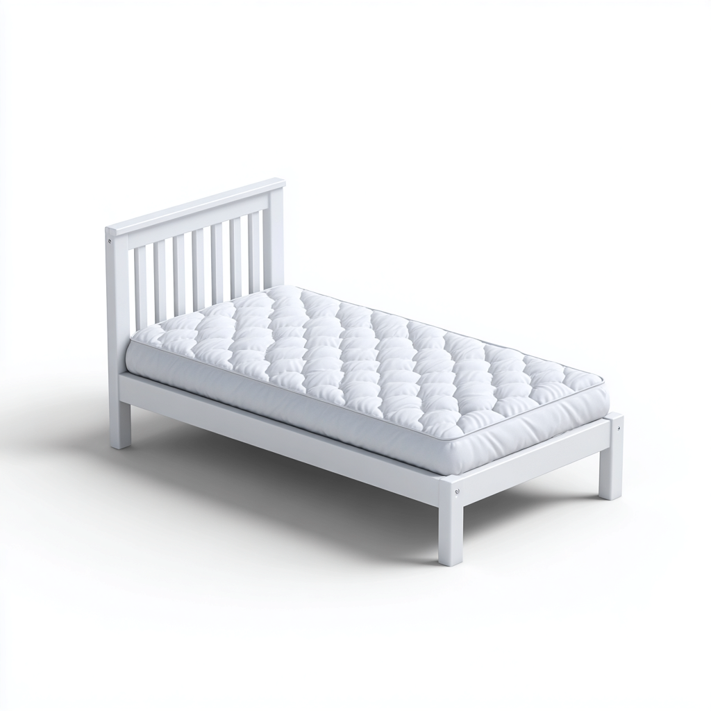 Kinderbett-Massivholz-160x82x88 cm-Weiß-Klassisch-Homiupnest