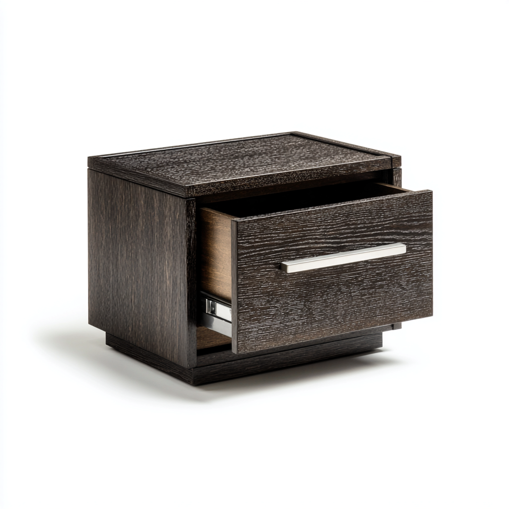 Nachttisch-Holz-45x38x32 cm-dunkelbraun-Modern-Homiupnest