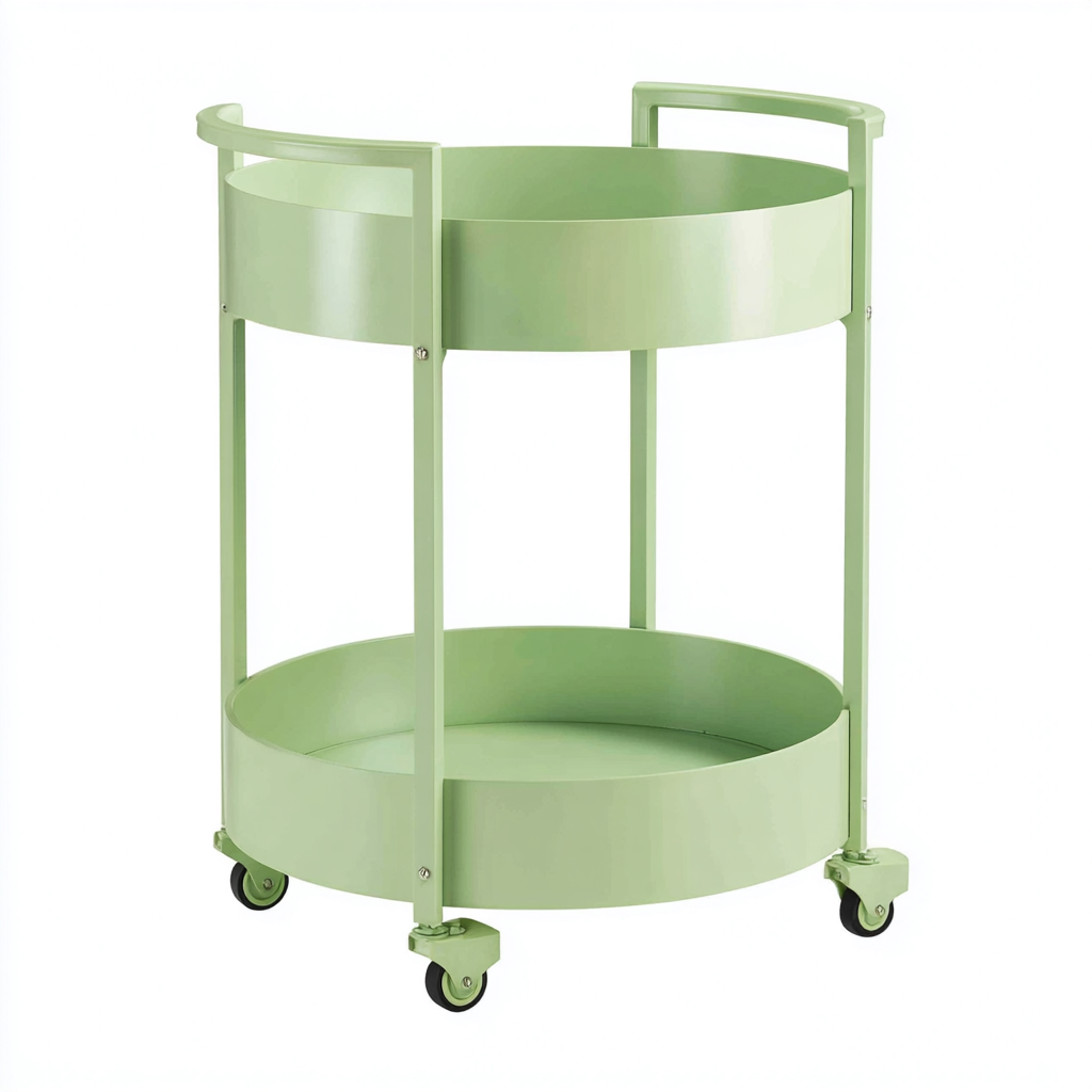 Küchenwagen-Metall-60x60x85 cm-Mintgrün-Vintage Stil-Homiupnest