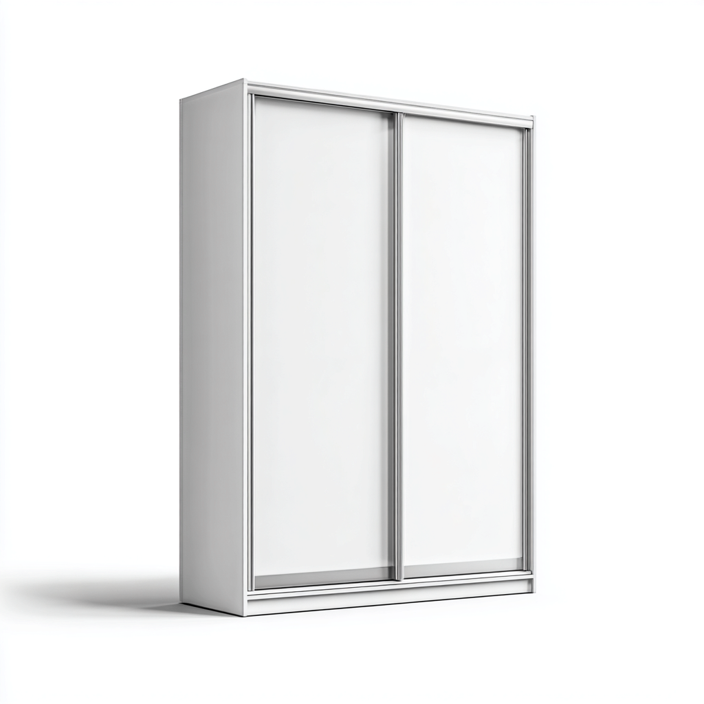 Kleiderschrank - Holzwerkstoff - 160x60x200 cm - weiß - modern-Homiupnest