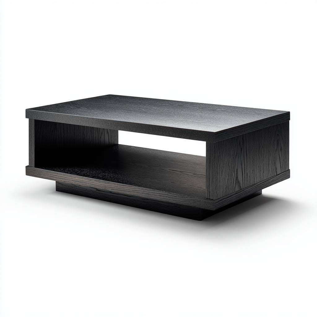 Couchtisch Holzwerkstoff 105x60x38 cm - Schwarz - Modernes Design-Homiupnest