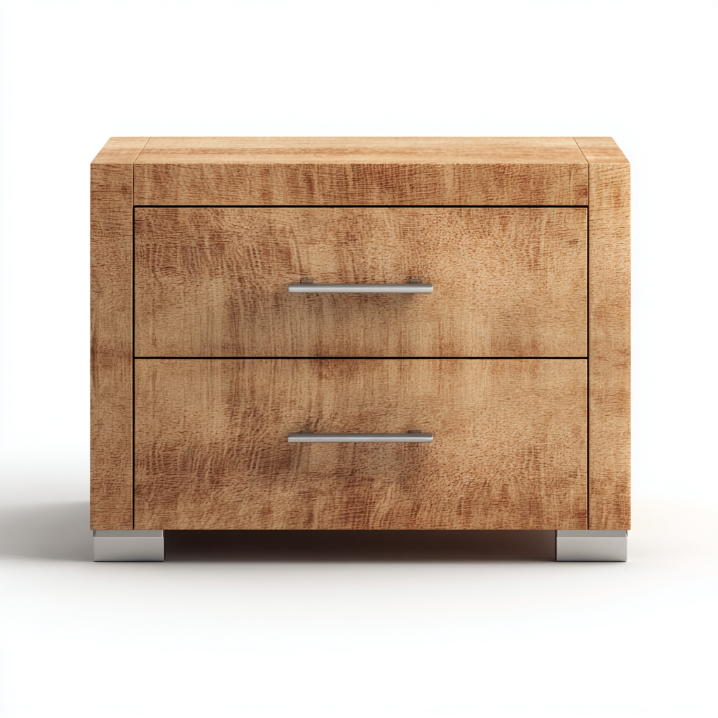 Nachttisch-Holz-50x42x46 cm-hellbraun-Modern-Homiupnest