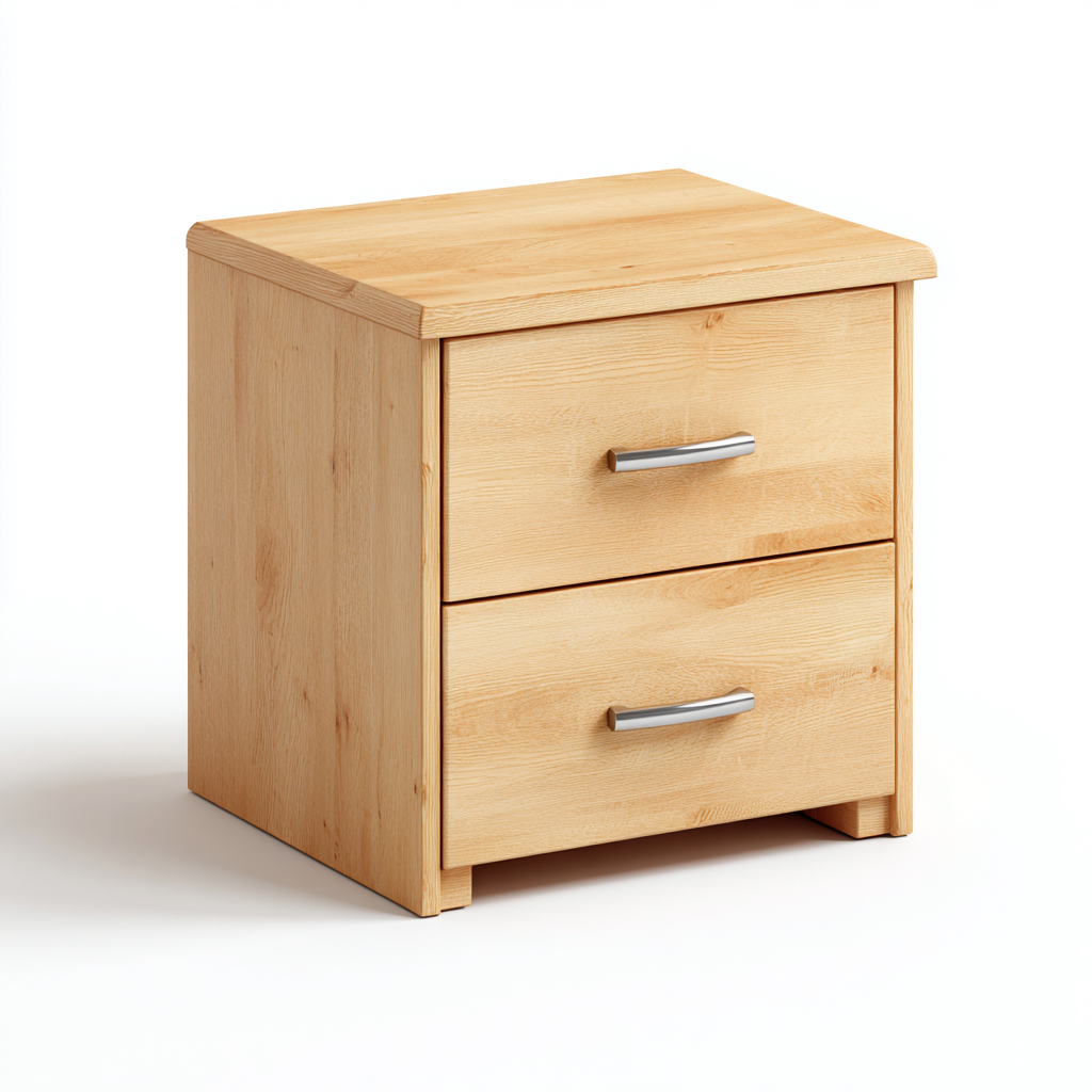 Nachttisch-Holz-47x39x58 cm-hellbraun-Modern-Homiupnest
