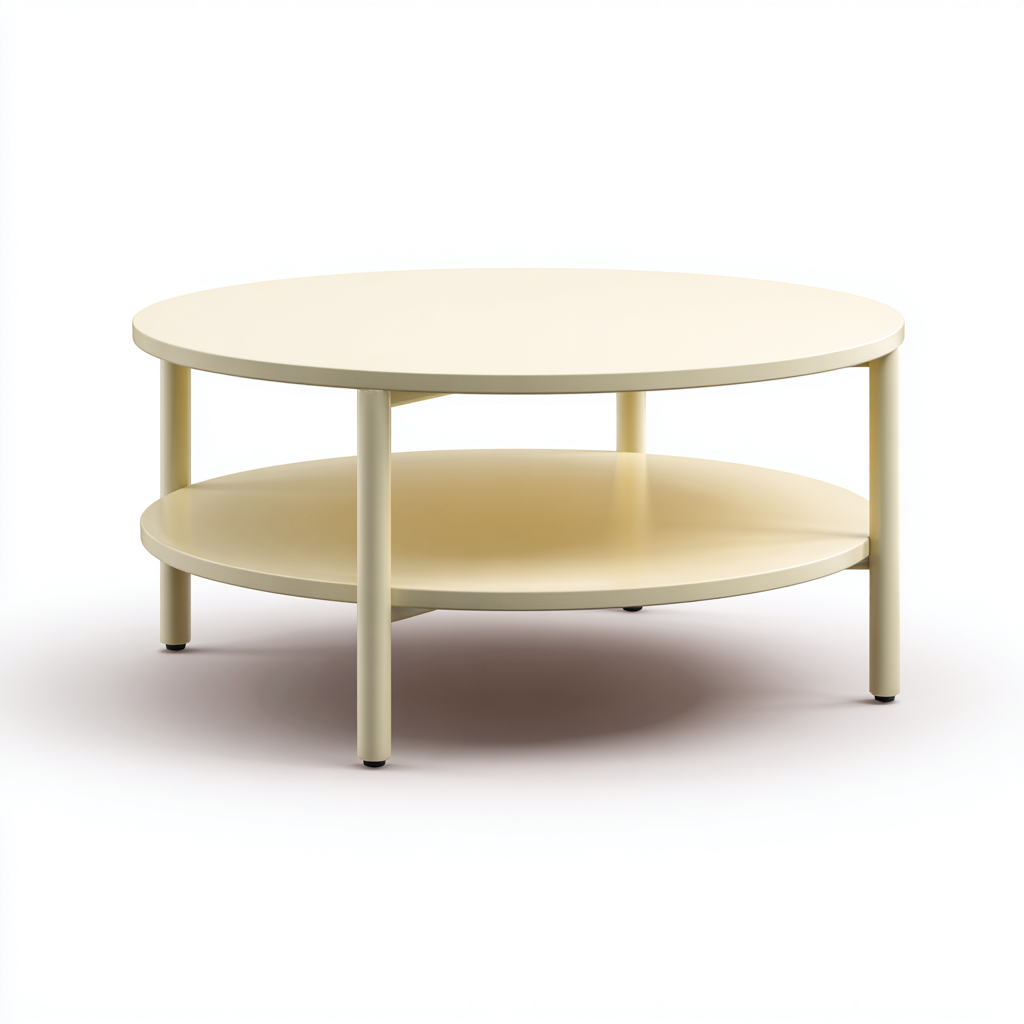 Couchtisch-Metall-82x44 cm-Beige-Modernes Design-Homiupnest