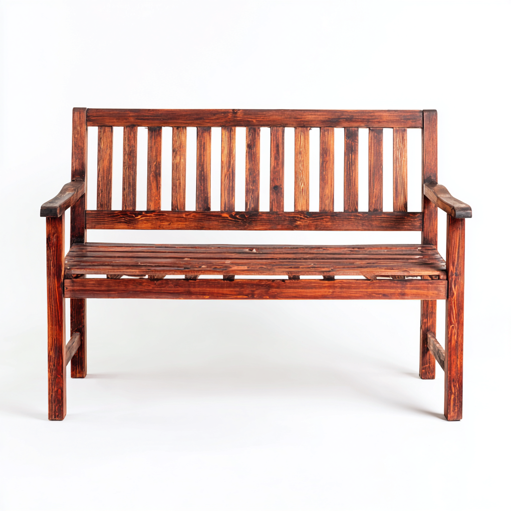 Gartenbank-Holz-140x60x88 cm-Braun-Outdoor Design-Homiupnest