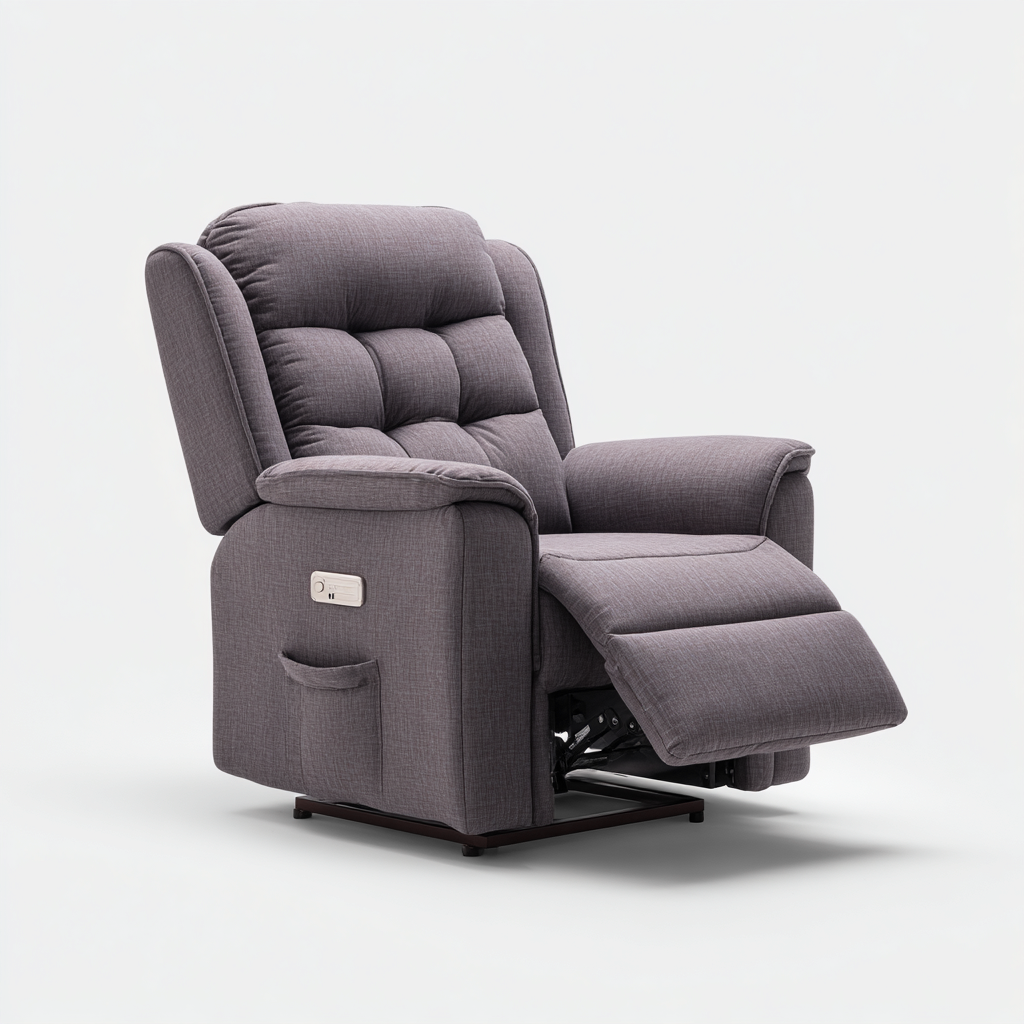 Liegesessel - Stoffpolsterung - 102x80x107 cm - Dunkelgrau - Modernes Design Relaxfunktion-Homiupnest