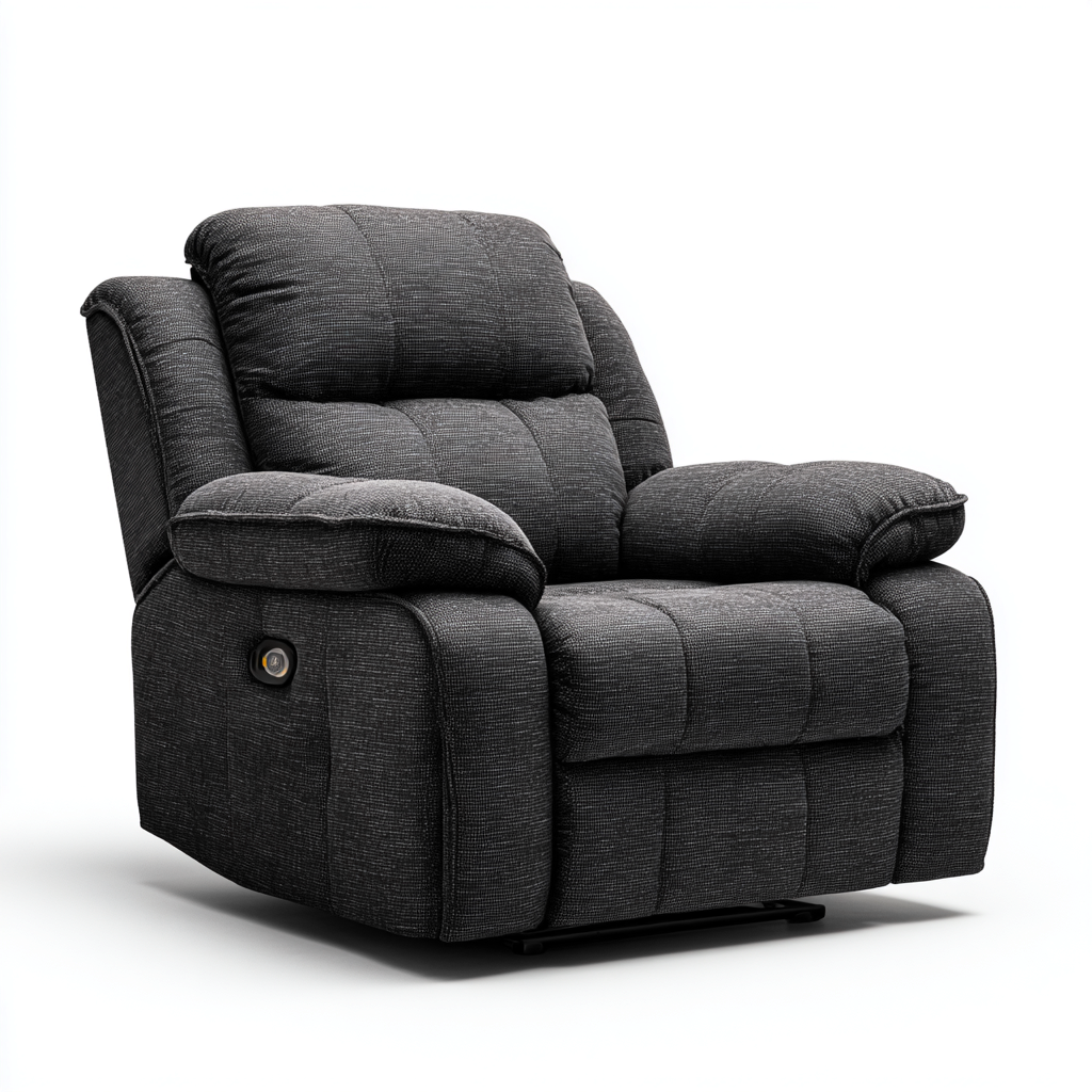 Liegesessel - Stoffpolsterung - 102x82x107 cm - Dunkelgrau - Modernes Design Relaxfunktion-Homiupnest