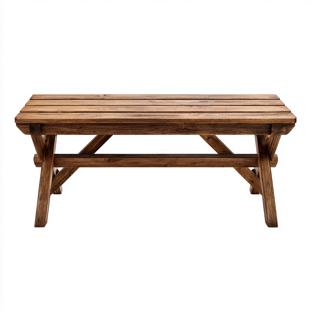 Gartenbank-Holz-140x42x48 cm-Braun-Outdoor Design-Homiupnest