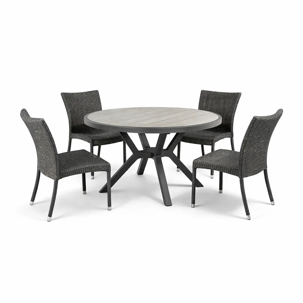 Ensemble de mobilier social,Ensemble table et chaises - Serenity Homehaven