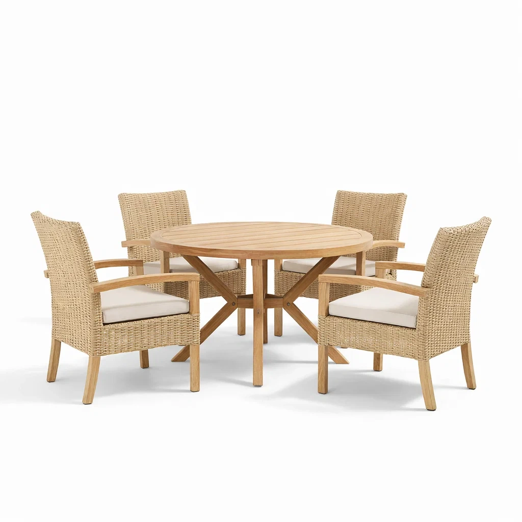 Ensemble de mobilier social,Ensemble table et chaises - Serenity Homehaven