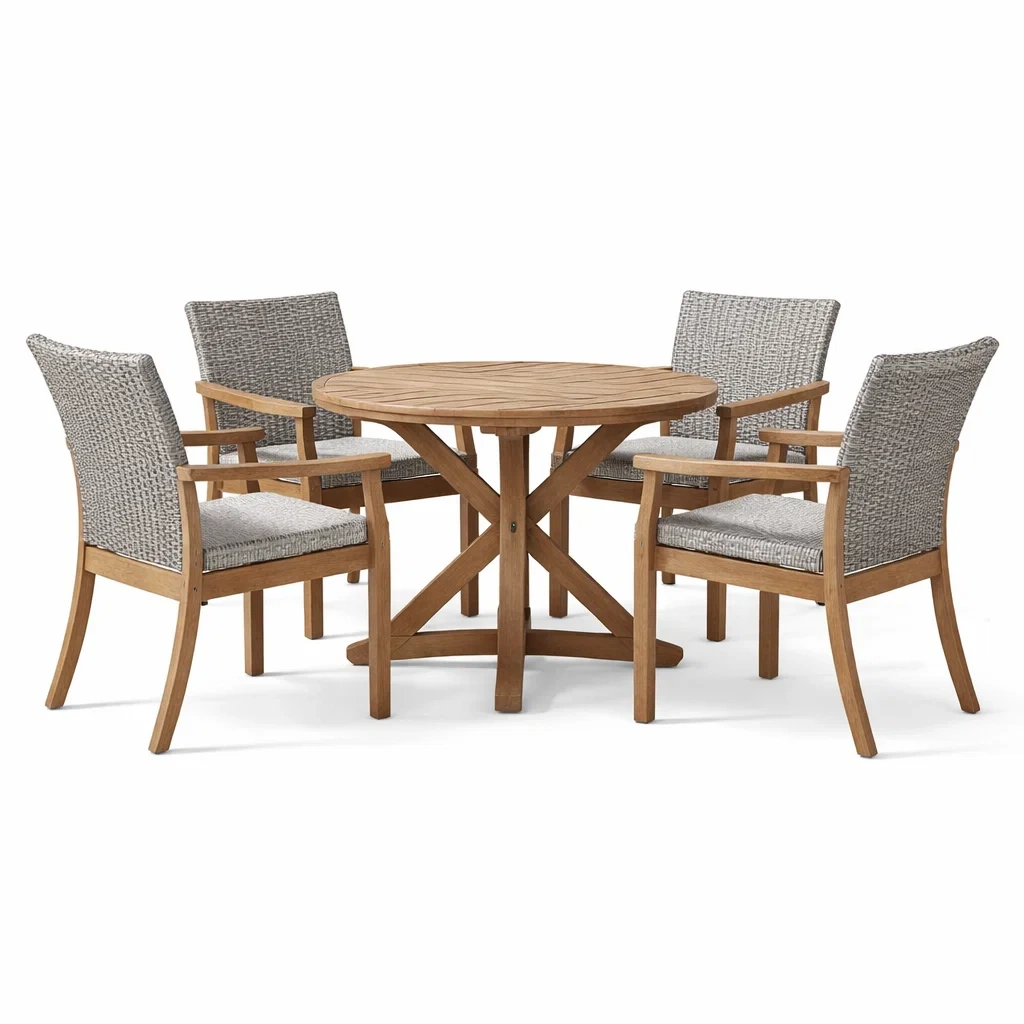 Ensemble de mobilier social,Ensemble table et chaises - Serenity Homehaven